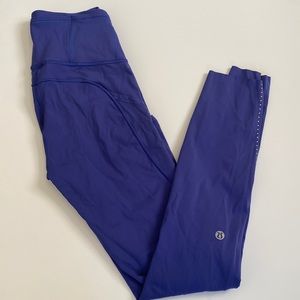 Lululemon Fast and Free High-Rise Cool Purple 25” leggings